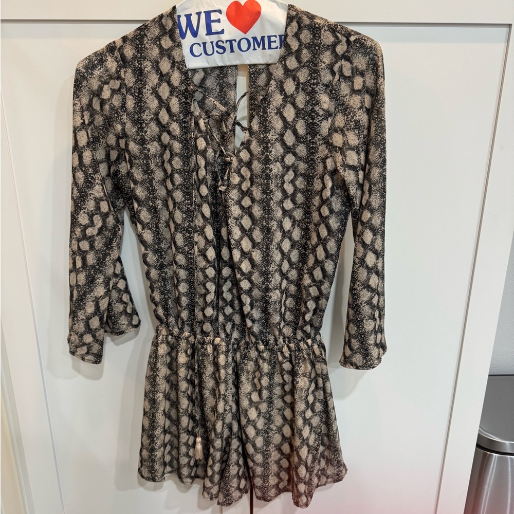 Women's Snakeskin Print Top
